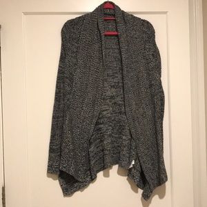 EXPRESS Grey speckled open sweater